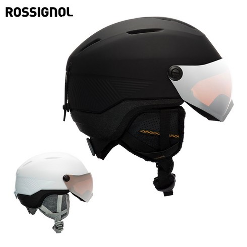 로시놀 스키 보드 바이저 헬멧 FIT VISOR IMPACTS W 23-24모델, Black