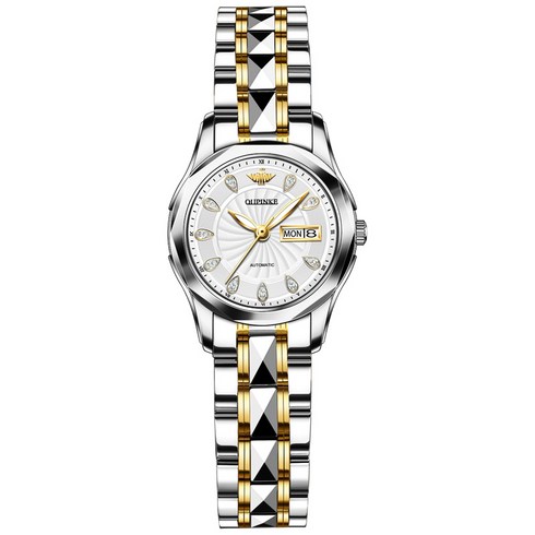 여성명품시계 - OUPINKE 여자 명품시계 손목시계 여성 기계식 시계 로즈 골드 스트랩 드레스 시계 여성시계 여자손목시계