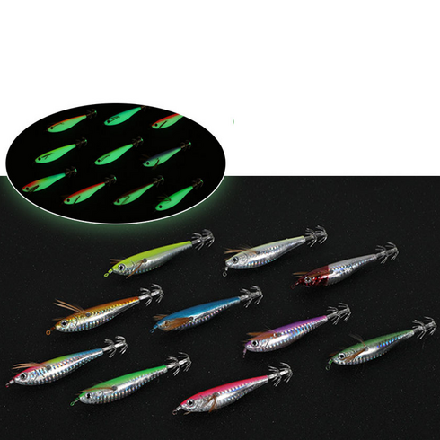 2023년 가성비 최고 빅히트피싱 - 빅히트피싱 야광 수평드롭퍼 루어낚시 수평에기 한치 갑오징어 쭈꾸미 채비 축광바디, 단품, 1개