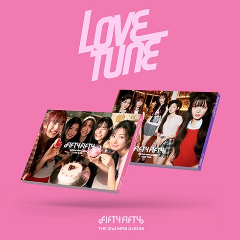 lovetune - [특전 포스터 2종] 피프티 피프티 EP 2집 Love Tune 2종 세트 / 개인포토카드4종+그룹포토카드2+스티커팩2+아코디언가사카드2+엽서2종+북클릿2