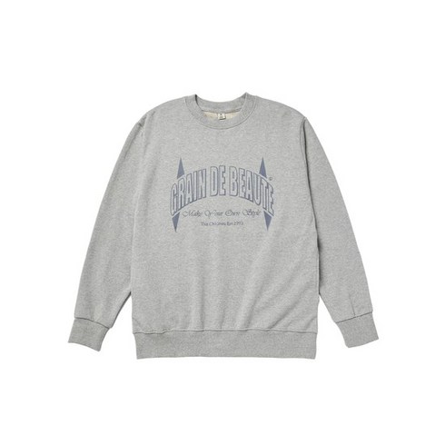 GRAIN DE BEAUTE ARCH LOGO SWEAT [GRAY]