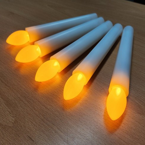 원터치 LED 촛불 5p + 건전지 10p 세트