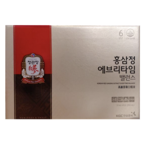 정관장 홍삼정 에브리타임 밸런스 10ml*20포 (리본포장), 200ml, 1개