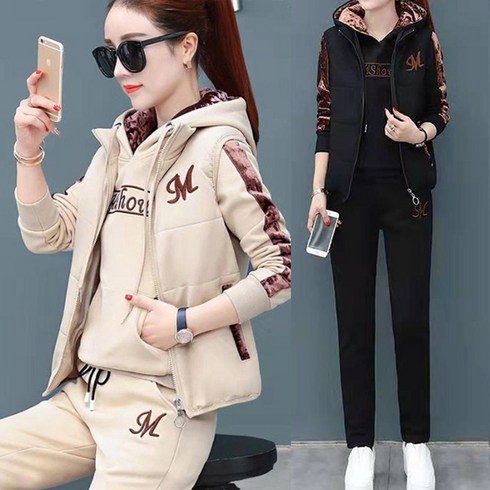 [3종세트] M레터링 기모안감 트레이닝세트