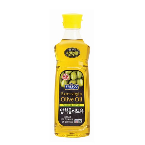 오뚜기올리브유 - 오뚜기 프레스코 압착올리브유, 500ml, 1개