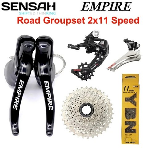 트렉fx2 SENSAH 엠파이어 11 스피드 그룹 세트 5 키트 2x11 22s 로드 R/L 시프터 RD, 1132T, SS YBN Chain