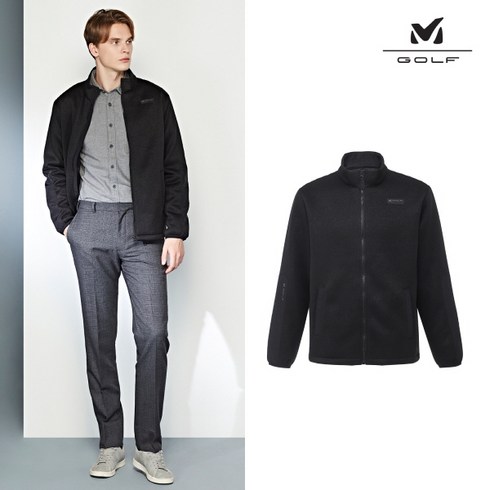 2023년 가성비 최고 밀레바람막이 - 밀레 골프 사카리바 기모 자켓 남성 블랙