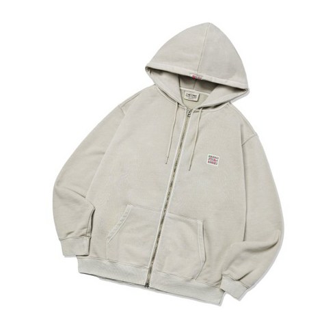 팀코믹스후드집업 - 팀코믹스 후드집업 VAMOS LABEL HOODIE ZIP UP PG IVORY