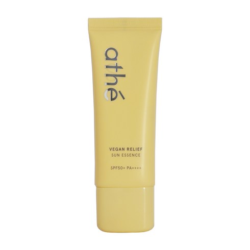 아떼선에센스 - 아떼 비건 릴리프 선 에센스 40ml SPF50+ PA++++ 눈 시림 없는 비건 수분 자외선 차단 산뜻 촉촉 선크림 선케어, 1개