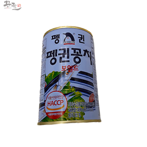 펭귄꽁치 - 펭귄 꽁치보일드 통조림, 400g, 4개