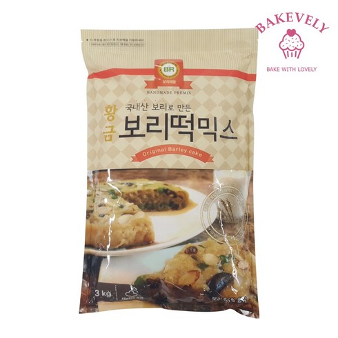 황금 보리떡믹스 3kg 보리가루 보리빵, 1개