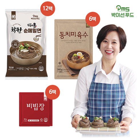 박미선푸드 하프클럽/홈쇼핑BEST박미선 착한 순메밀면 12인분(100%메밀면), 50g