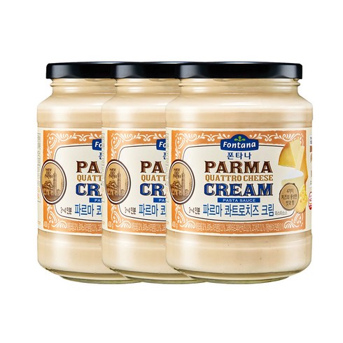 폰타나 파르마 콰트로치즈 크림 파스타소스, 430g, 3개