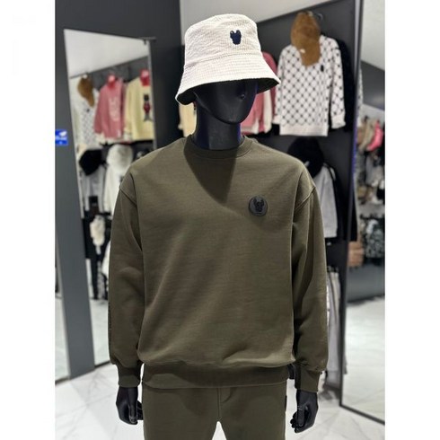 라이프워크 남성) 코인 와펜 맨투맨 (기모안감) LW224MT451 21 KHAKI(326071 )