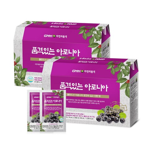 2023년 가성비 최고 아로니아 - GNM자연의품격 품격있는 아로니아즙, 60개입, 70ml