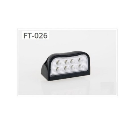 지노기업/LED 인증 넘버등/E마크/12V/24V/개조용/화물차/대형트럭/번호판등/26800/FT-016/FT-026/캠핑카/트레일러/추레라/검사, 1개