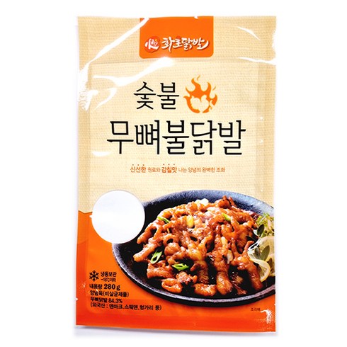 직화무뼈닭발 8팩 마늘무뼈닭발 2팩 - 화로 숯불무뼈닭발구이280g, 280g, 3개