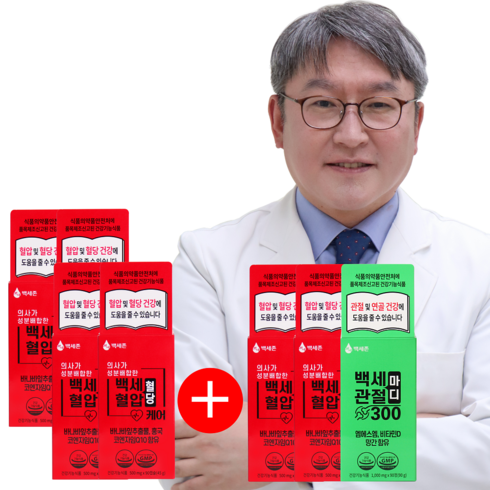 [4+3]백세혈당혈압케어(6개월) 의사 김도영교수 성분배합 백세존