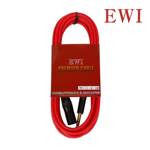 EWI 마이크 케이블 XLR 수 55 스테레오 최고급형, CAMS-R 7M, 레드