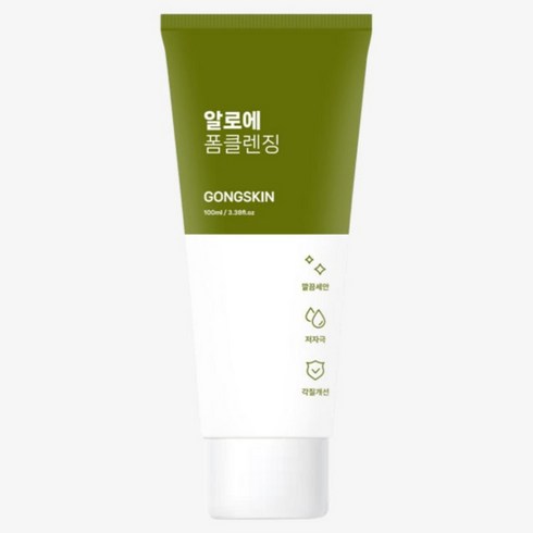 공스킨 알로에 폼클렌징, 3개, 100ml