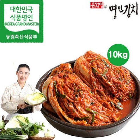 물가안정_유정임김치 - eTV 유정임 명인 프리미엄 포기김치10kg, 1개, 10kg