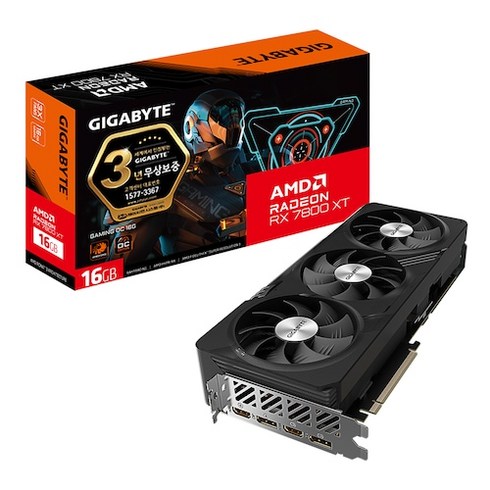 GIGABYTE 라데온 RX 7800 XT Gaming OC D6 16GB 제이씨현