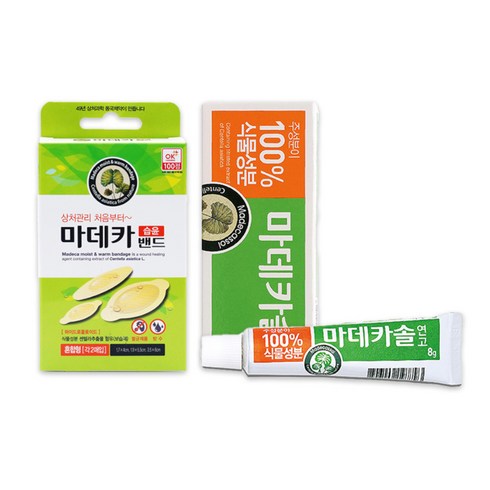 마데카솔 연고 1개 + 동국제약 마데카 습윤밴드 혼합형 1개, 1세트