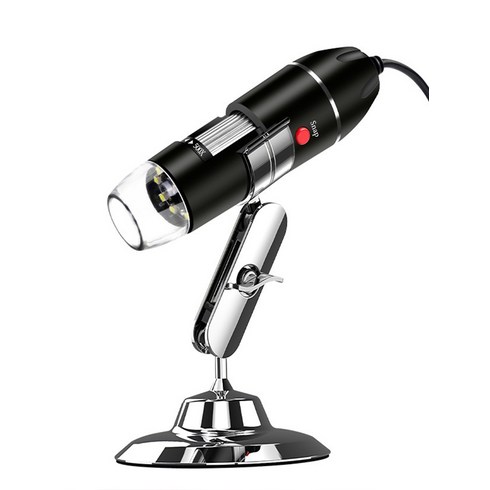 2024년 가성비 최고 휴대용 전자현미경 500배 1000배 - 전자현미경 독일 500배 1000배 USB 과학 실험 교육용, USB 표준 버전 1000배