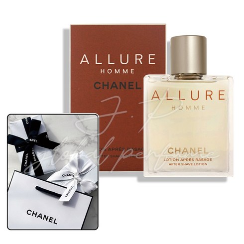 샤넬 알뤼르 옴므 스킨 애프터 쉐이브 로션 (스킨타입) 100ml 백화점 선물포장+쇼핑백, 100ml (선물포장+쇼핑백)
