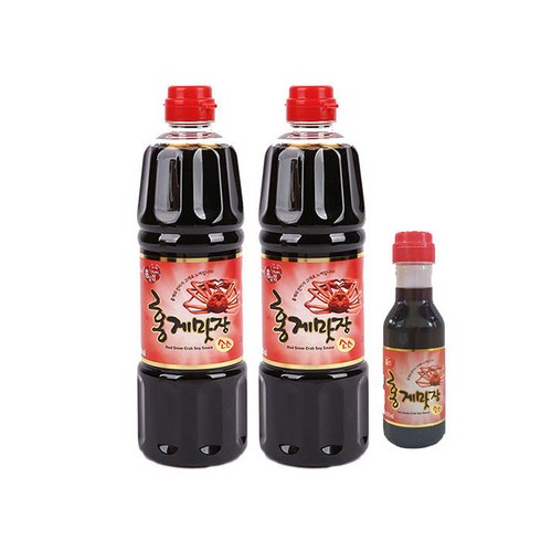 [한사랑푸드]홍일식품 홍게맛장소스900ml 2병+200ml 1병, 1set, 900ml