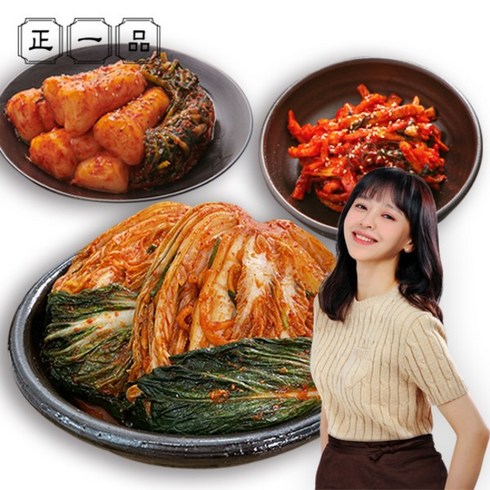 강성연 김치 3종총 11kg(포기 8kg+총각2kg+무말랭이1kg), 단품