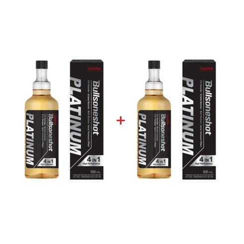 2023년 가성비 최고 불스원샷 - 1+1 불스원샷 플래티넘 불소원샷 불스원 휘발유 500ml 4in1