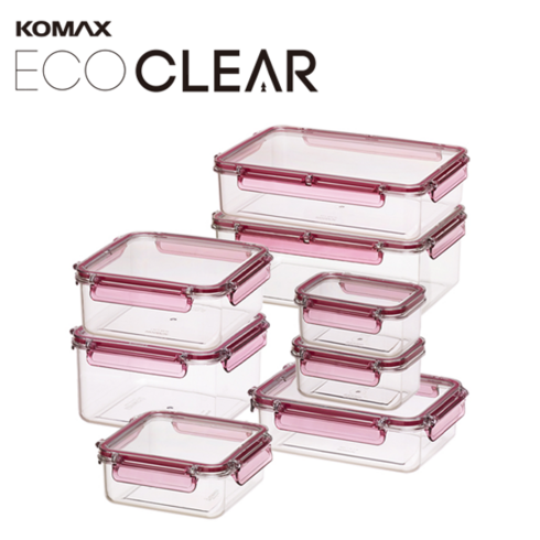 코멕스 ECO CLEAR 보관용기 8종세트, 단일속성, 1개