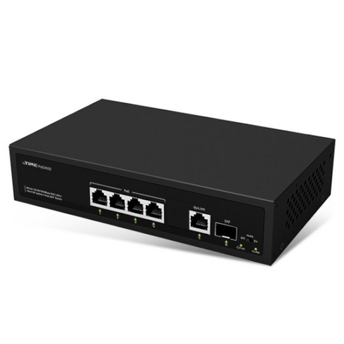 poe4002 - 아이피타임 POE4002 POE LAN 4포트 기가 1포트 SFP 1포트 30W 65W VLAN 스위치 허브