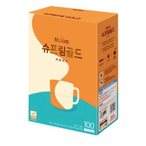 맥심 슈프림 골드 커피믹스, 13.5g, 100개입, 2개