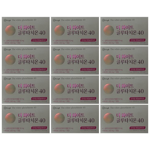 더화이트 글루타치온 40 2g x 30포 12박스, 60g, 12개