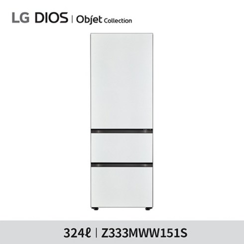LG전자 오브제컬렉션 김치냉장고 스탠드형 Z333GBB151 (324L 글라스 베이지 1등급), 단품, 단품없음