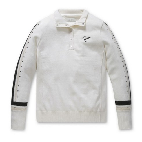 잭니클라우스 여성 스터드 방풍 울 스웨터 LWWAW21061IVX