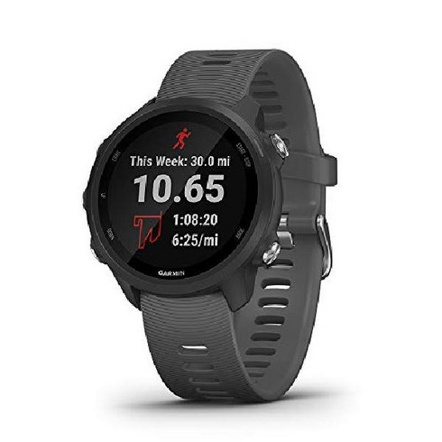 Garmin 가민 포러너 245 뮤직 GPS 러닝 스마트워치 블랙, 기준, GPS 스마트워치, 슬레이트 그레이