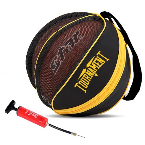 토너먼트 농구공가방 축구공 가방 겸용 볼가방 농구볼백, 블랙+펌프(레드)