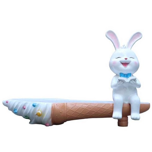 조형물벤치 가게앞장식 조경 휴식 공공 디자인 옥상, 대형 마법 토끼