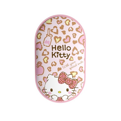 2023년 가성비 최고 키티난로 - 헬로키티 양면발열 USB 충전식 휴대용 손난로 시나모롤 급속 발열, 4. (4000) 스위트 키티