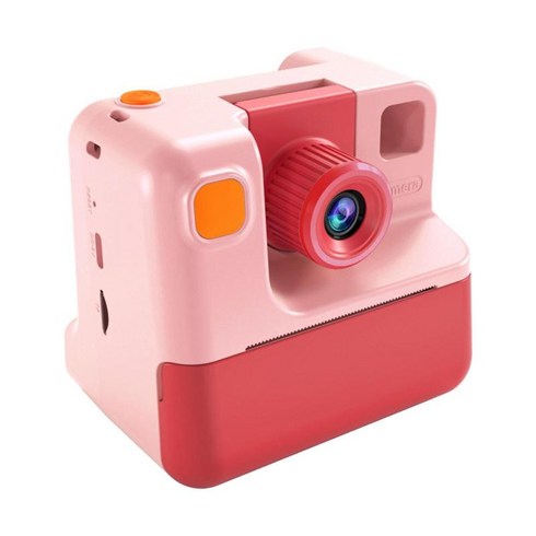 용 즉석 인쇄 카메라 3세 4세 5세 6세 를 위한 소형 셀카 카메라, 분홍색, 7.2cmx9.5cmx8.8cm, PP, 1개