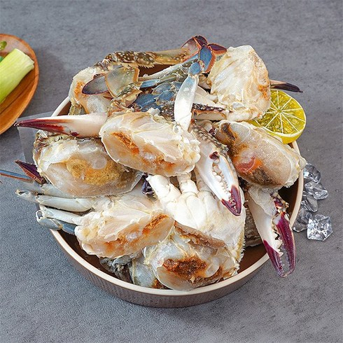 자연맛남 [자연맛남] 국내산 손질 절단꽃게 350g x 6팩 (총2.1kg내외/24-42조각), 4개