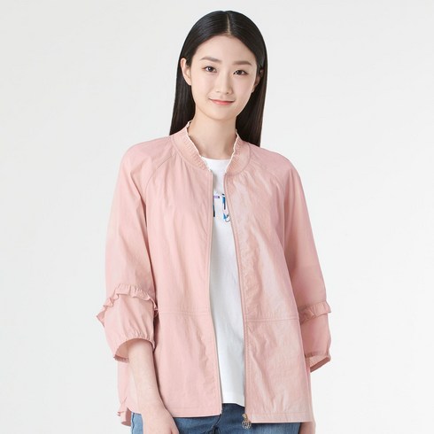 [지센] 니트립 숏 점퍼 LCCAM422-PK