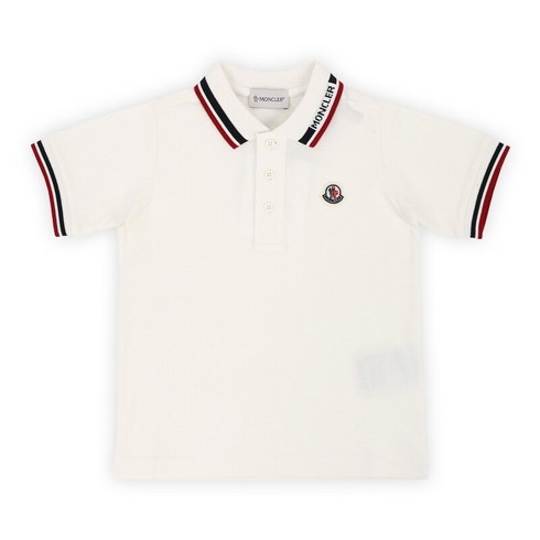 디몬트 24 S/S 몽클레어 키즈 로고 패치 PK 반팔(화이트) 8A00012 8496W 034 8 10A
