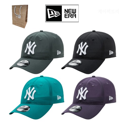 뉴에라 백화점판 MLB 야구 모자 볼캡 나일론 메탈 언스트럭쳐+ 쇼핑백