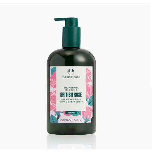 더바디샵 NEW 브리티쉬 로즈 샤워 젤 750ML SHOWER GEL BRITISH ROSE 19363, 1개