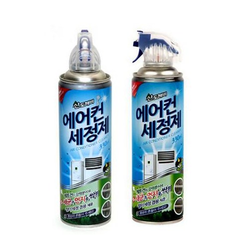 일산벽걸이에어컨청소 - 산도깨비 에어컨세정제, 330ml, 2개