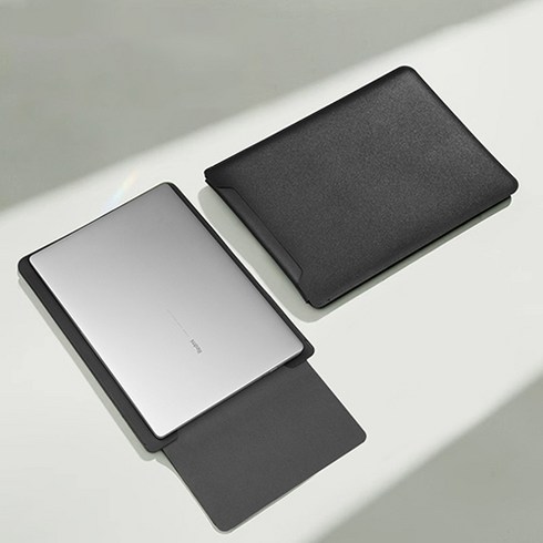 삼성노트북케이스 - 코지스 맥북 LG그램 삼성 가죽 노트북 파우치, 블랙